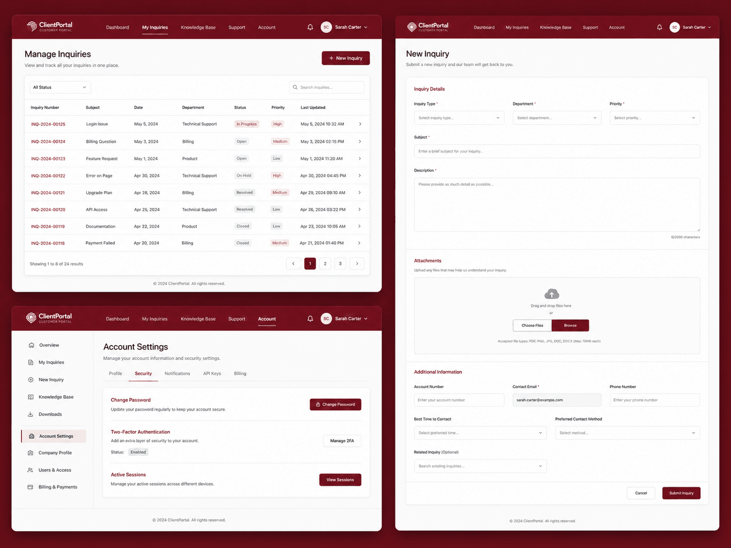 Customer Portals Preview